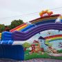 Rainbow Inflatable Water Slide For Pool